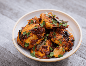 Harissa and Maple BBQ Chicken Thighs