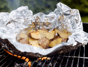 Maple Parmesan Garlic Potato Parcels