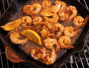 Sizzling Maple King Prawn Skillet