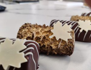 Olivier Briault&#8217;s Chocolate Mini Rolls with a Maple Cream Cheese Filling