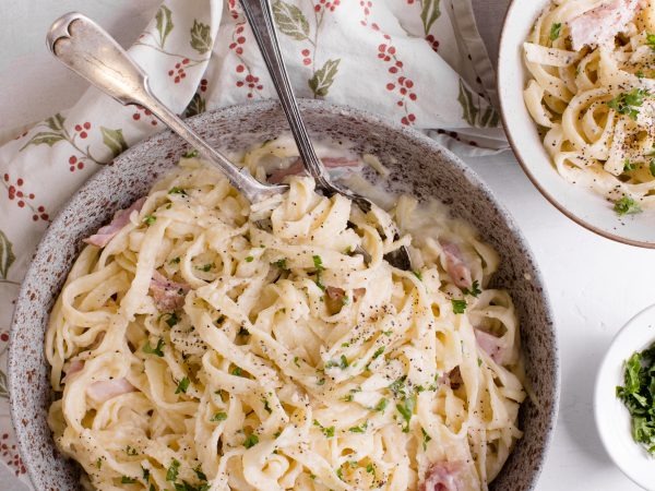 Christmas Maple, Ham and Cheese Pasta Recipe