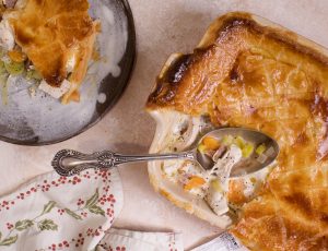 Turkey, Ham and Maple Pie