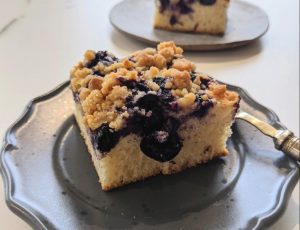 Olivier Briault&#8217;s Blueberry and Maple German Yeast Cake