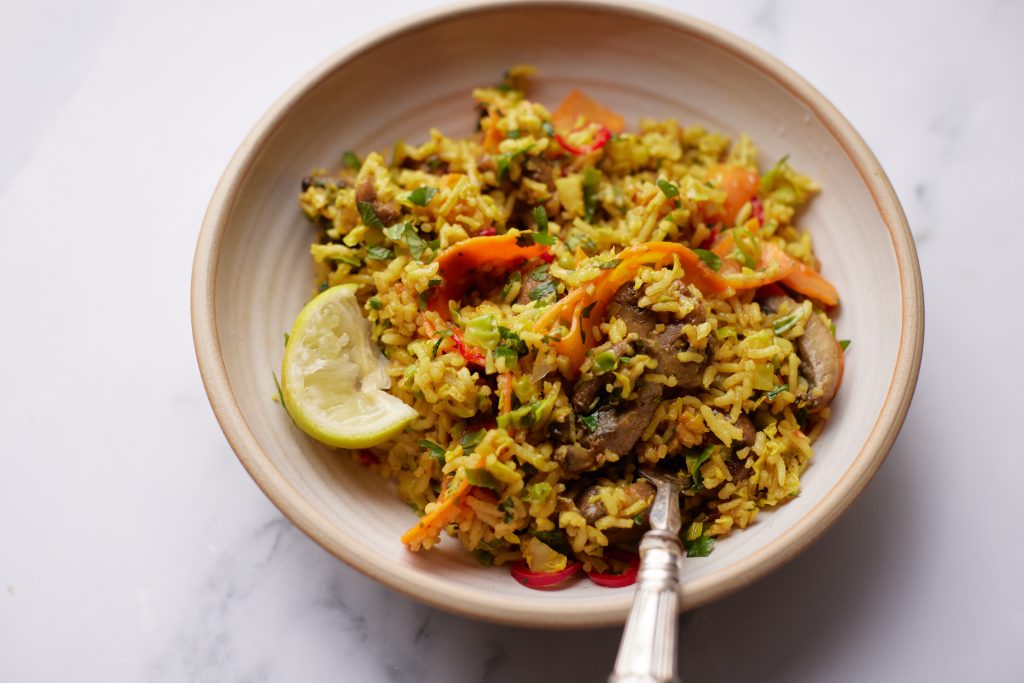 Turmeric Veggie Fried Rice Maple from Canada