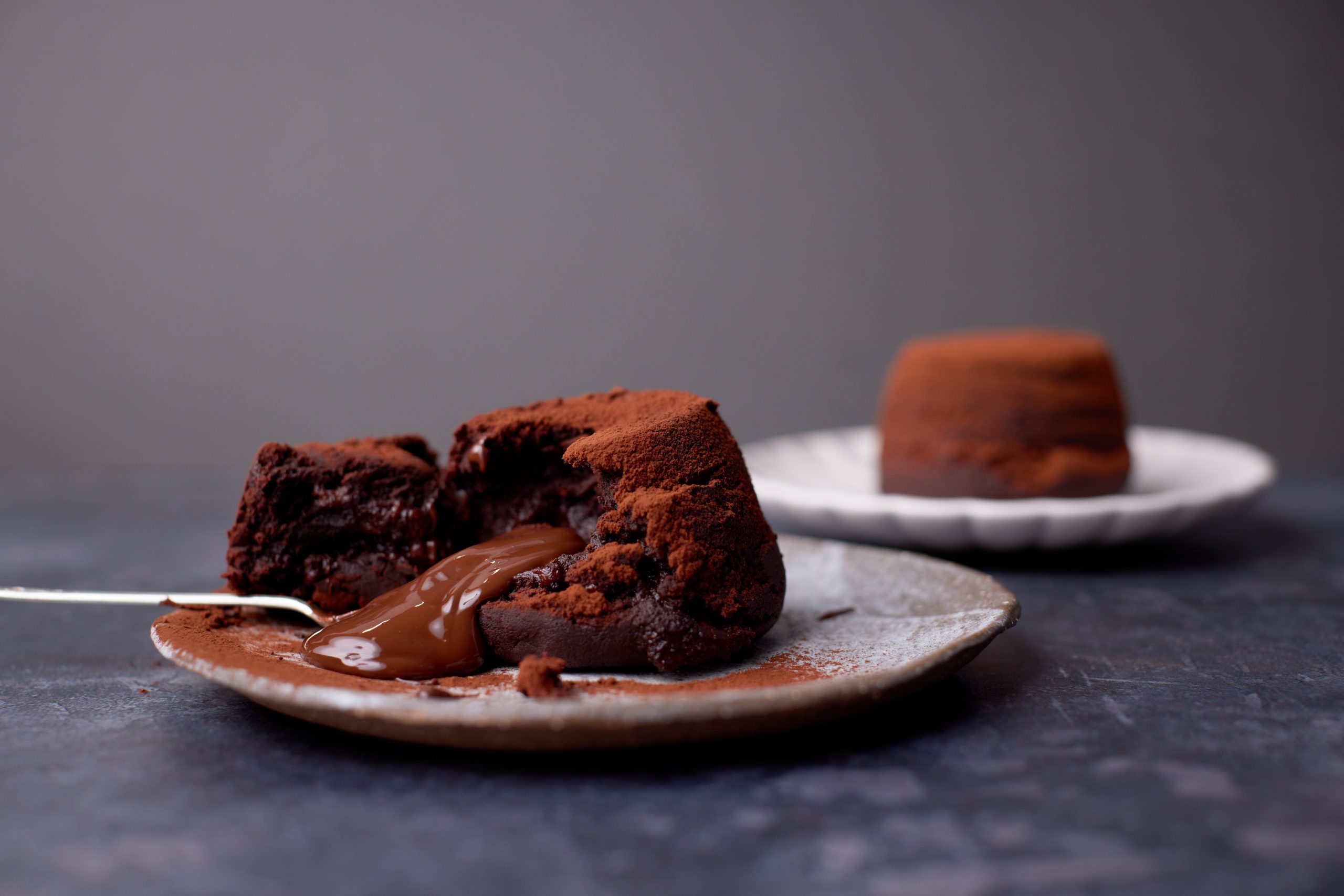 Vegan chocolate and maple fondant