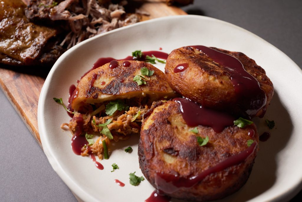 Confit Duck Stuffed Pancakes - Maple from Canada