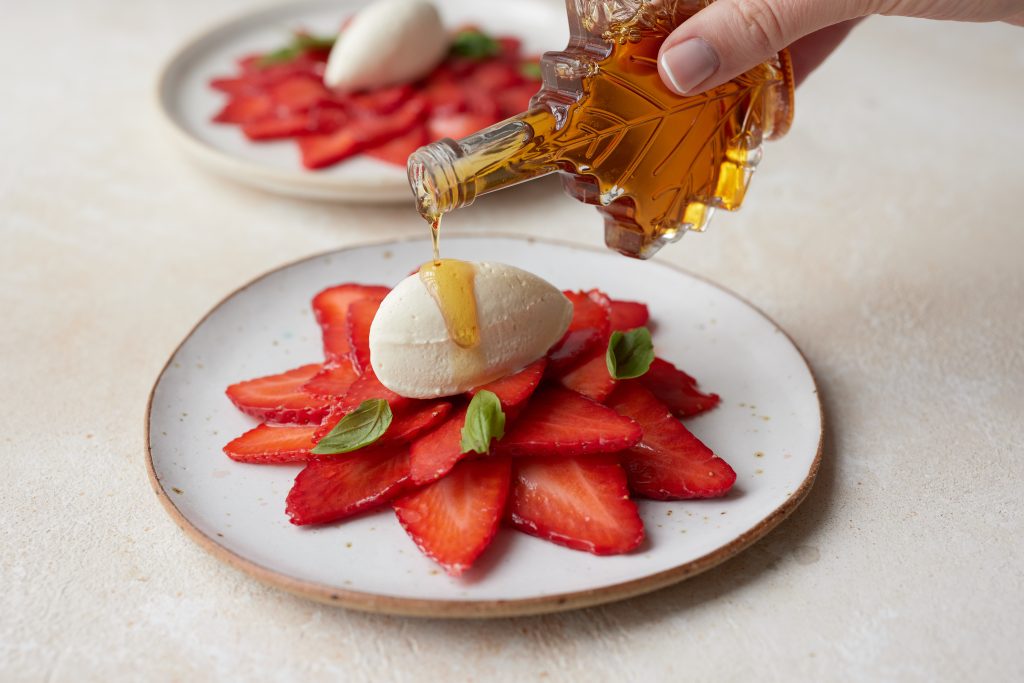 Maple, Strawberry and Basil Carpaccio - Maple from Canada