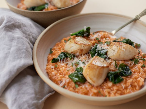 Scallops with maple risotto 7