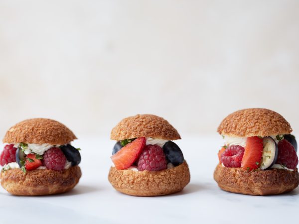 mini mint and berry choux 4
