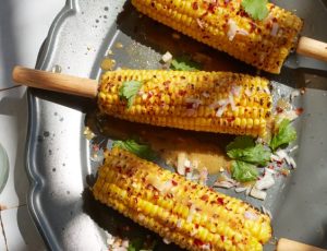 Miso and Maple Glazed Corn