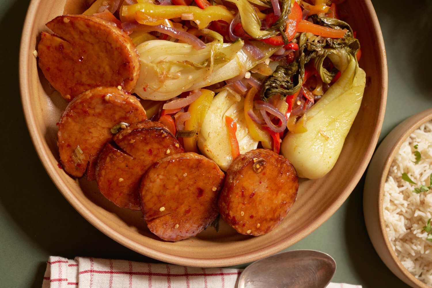 Sweet and Spicy Tempeh Maple Stir Fry Maple from Canada