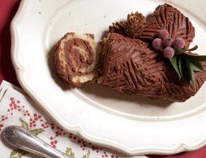 Yule Log with Maple, Vanilla and Chocolate