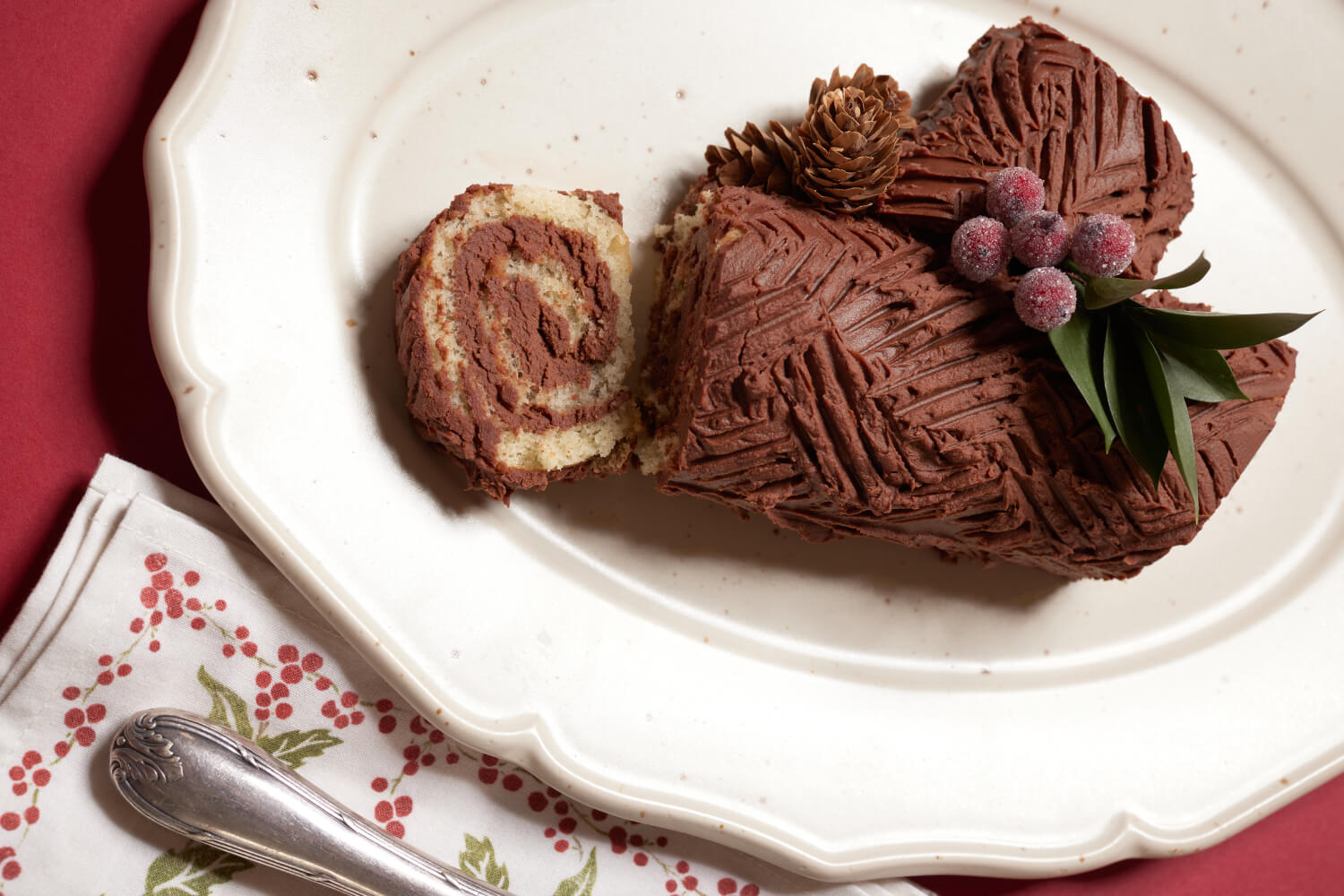 Yule Log with Maple, Vanilla and Chocolate Maple from Canada