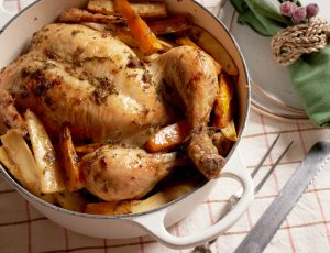 One Pot Maple Roast Chicken