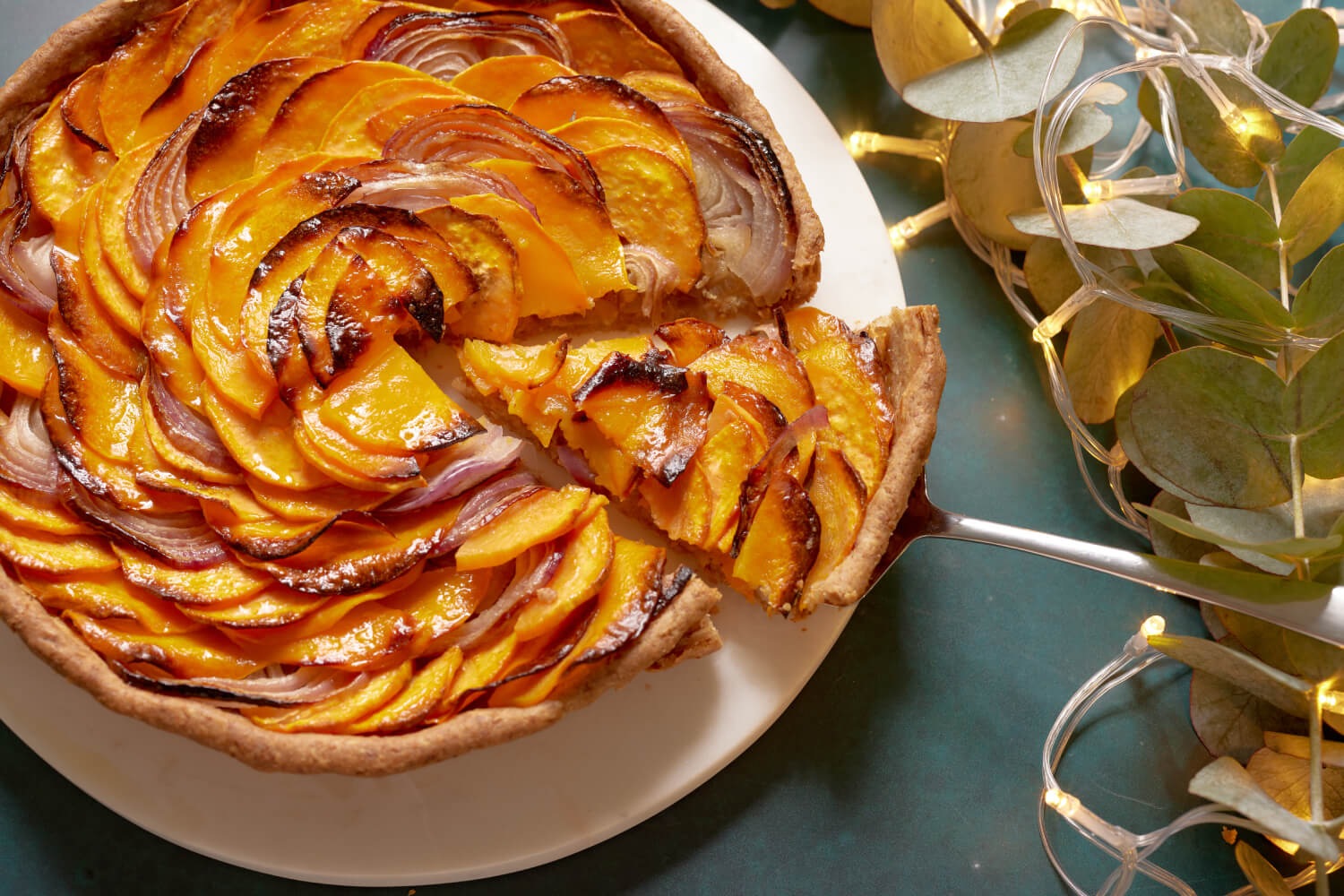 Squash and Maple Caramelized Onion Tart Maple from Canada