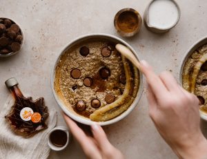 Maple Banana Baked Oats