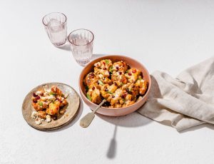 Spiced BBQ Cauliflower Salad with Maple Tahini Dressing