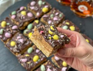 Maple Mini Egg Millionaire&#8217;s Shortbread