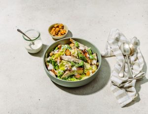 Roast Chicken and Maple Caesar Salad