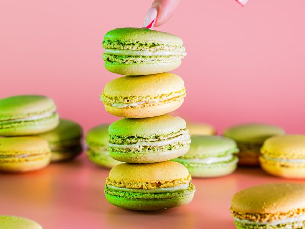Maple Avocado and Banana Macarons