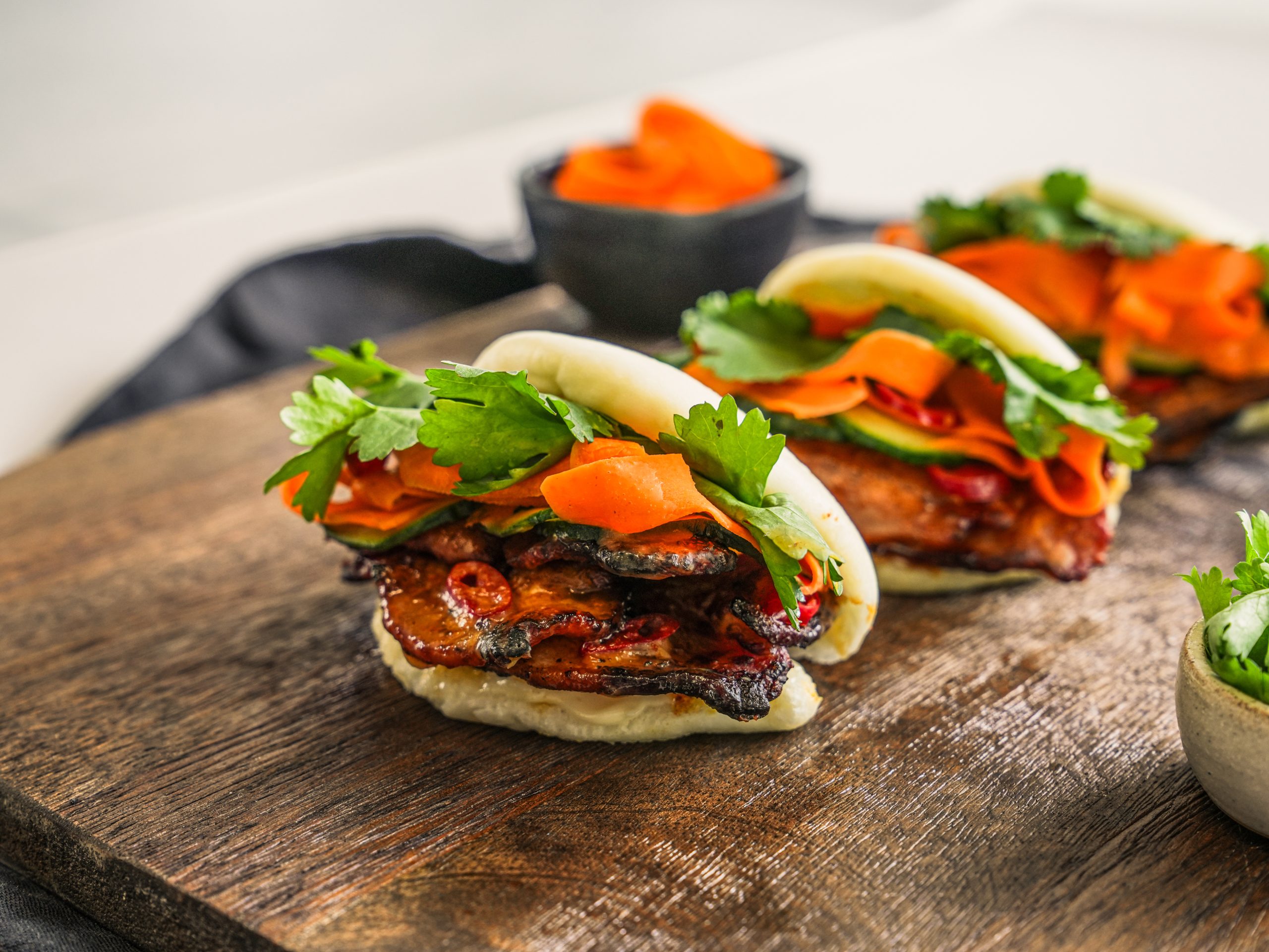 Hot Maple Pork Bao Buns
