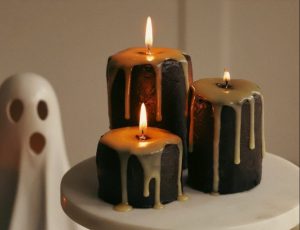 Halloween Maple Candle Cakes by Jemma Loi
