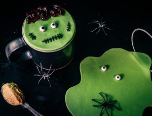 Maple Frankenstein Halloween Mug Cake
