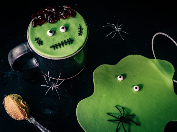 Maple Frankenstein Halloween Mug Cake
