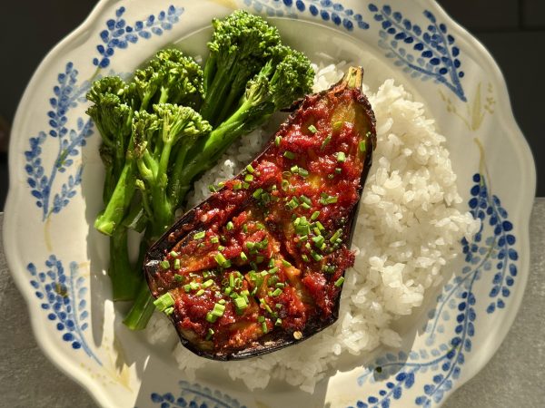 Verna maple tomato miso aubergine