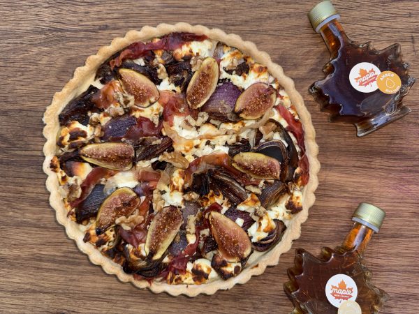 Slow Roasted Maple, Red Onion and Goats Cheese tart