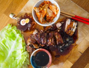 Charred Korean Coffee Pork with Maple Glaze