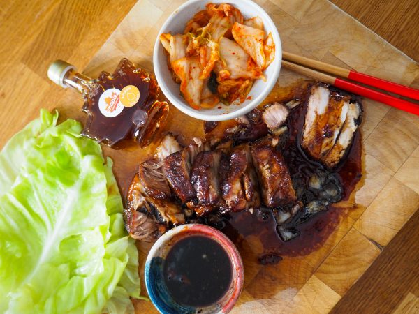 Charred Korean Coffee Pork with Maple Glaze