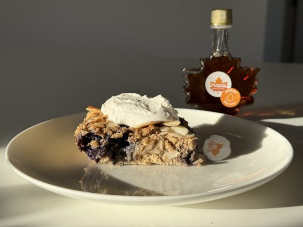 blueberry and almond baked oats